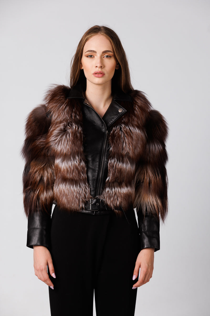 geaca piele si blana naturala Mareus Blanuri Naturale (249)