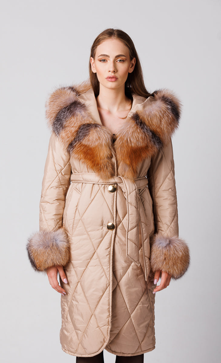 Geaca parka blana naturala Mareus Blanuri Naturale (66)