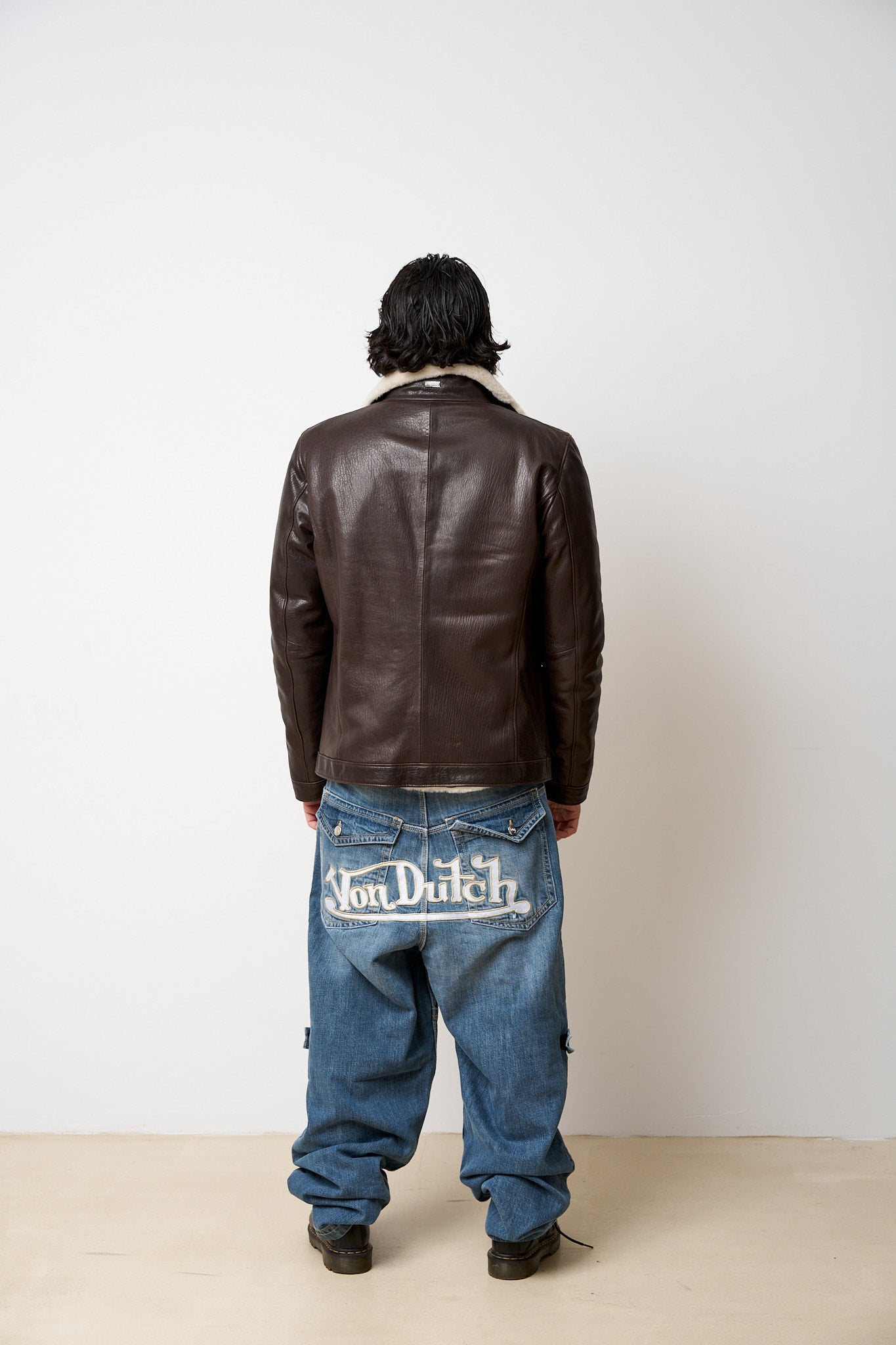 Geacă Din Piele Naturală Jumbo Îmblănită, Maro, Mareus