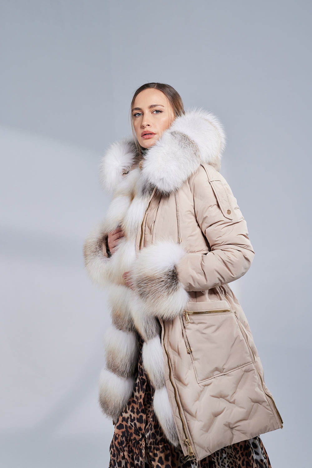 Genuine fur parkas online