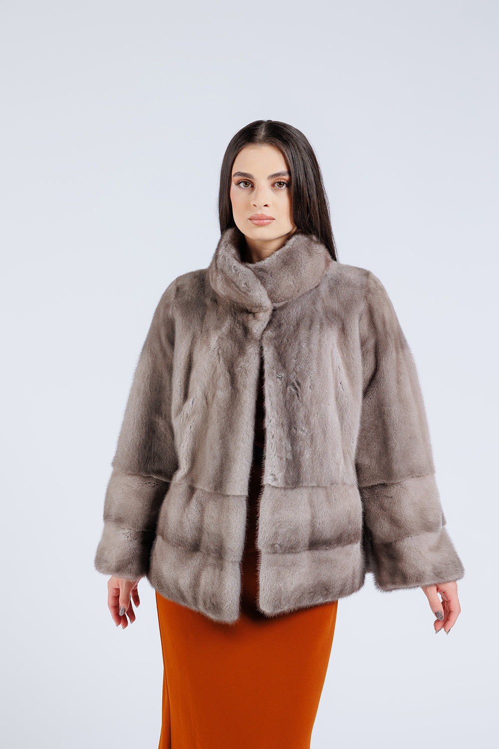 Natural Mink Fur Coat, Women, Diamond