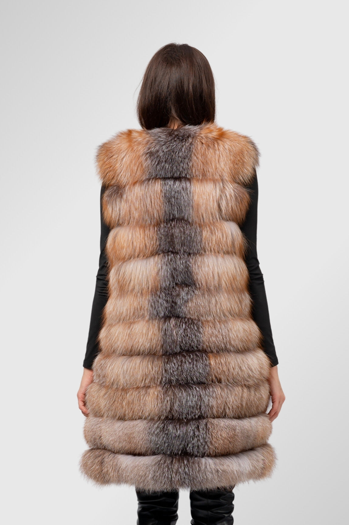 Womens fox hot sale fur vest