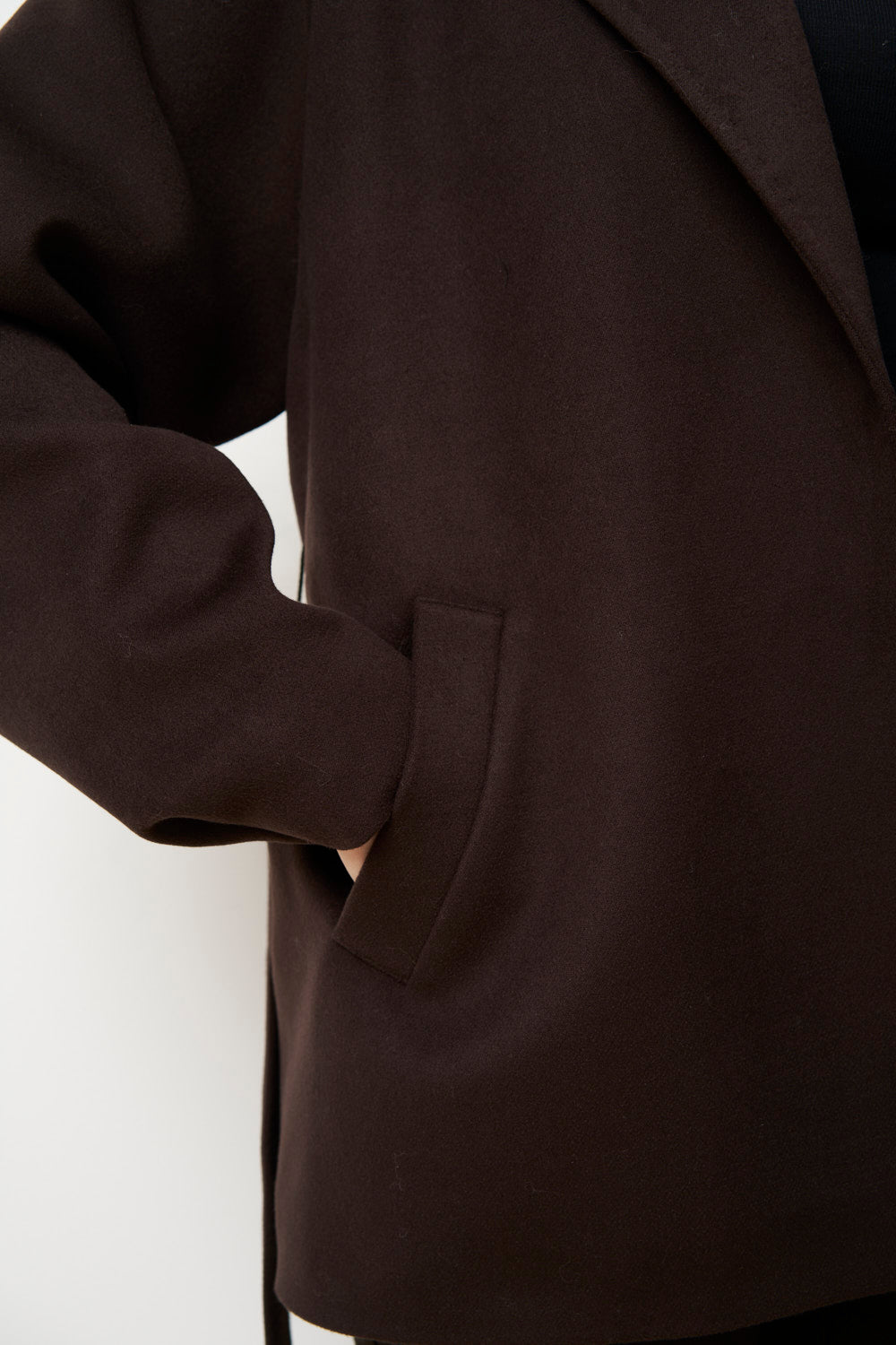 Palton din Cașmir pentru Femei, Oversized, Maro Moviu, Mareus